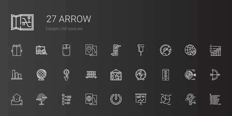 arrow icons set
