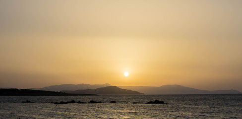 Fototapeta premium Sunset Crete in Chania