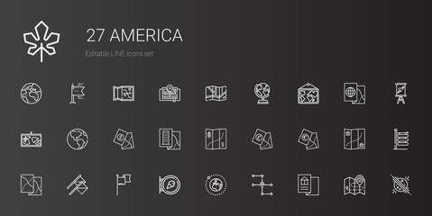 america icons set