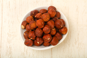 Hazelnut heap
