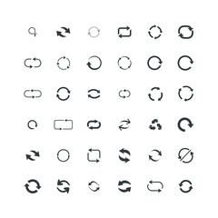 Repeat icons set.  refresh filled icons such as reload, update, reload, replay, loading arrow icons. repeat icons set