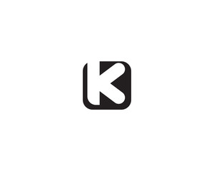 k letter k logo design and vector