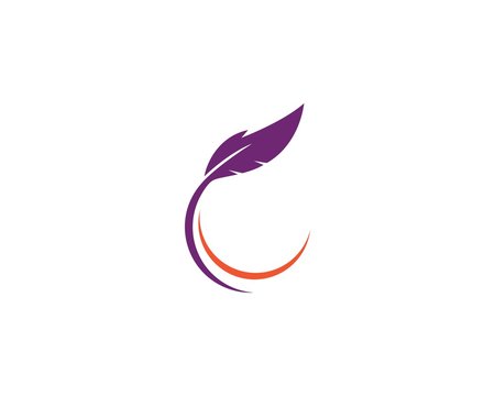 feather logo vector