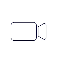 Video Camera simple icon. Movie or Cinema sign. Multimedia symbol. Quality design elements.