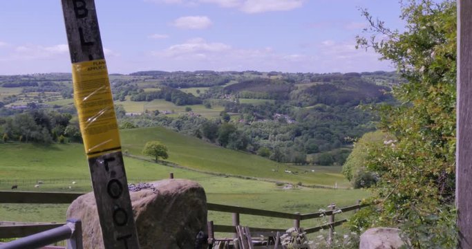 View over Derbyshire Dales near Matlock, Chesterfield, Derbyshire, England, UK, Europe