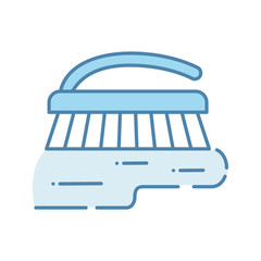 Scrub brush color icon