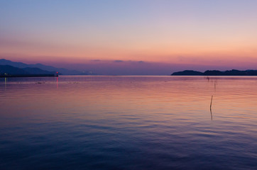 Obraz premium 海岸の夕景