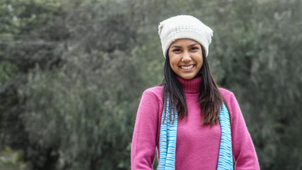 A Smiling Peruvian Girl