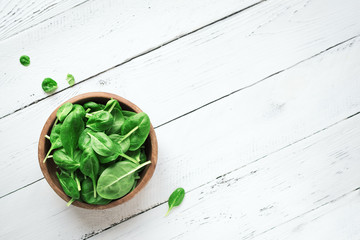 Baby spinach leaves