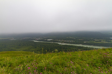 Fototapeta premium Altai mountains. Katun river.
