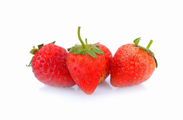 fresh stawberry isolated on white back ground