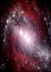 galaxy in a free space