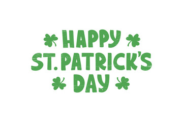 Patricks day lettering