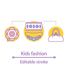 Kids fashion concept icon