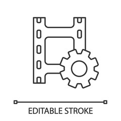 Video settings linear icon