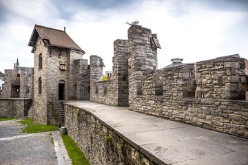  The Gravensteen castle in Ghent, Belgium