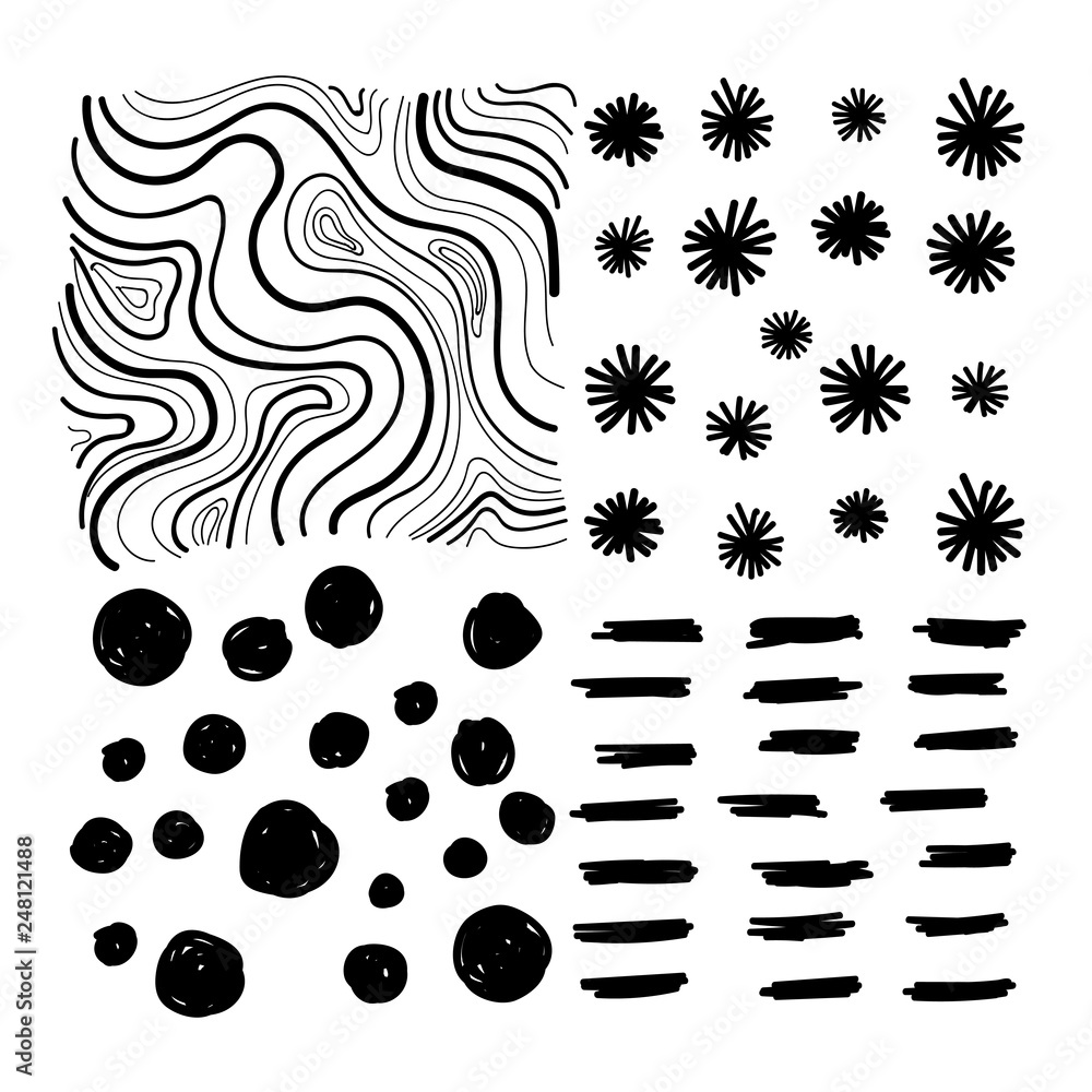 Poster mixed background patterns