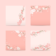 Cherry blossom background collection © Rawpixel.com