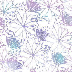Floral pattern chammomile. Florals vector surface design.