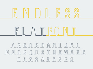 Endless font © VVadi4ka