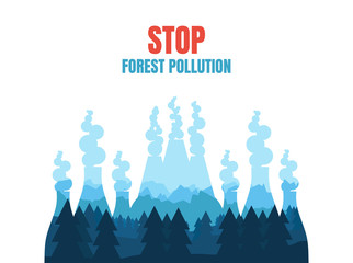 Factory pollution double exposure