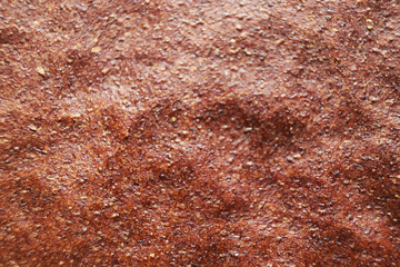 the texture of the bread macro