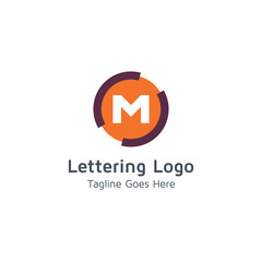 Lettering M Vector