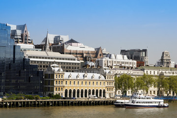 Naklejka premium Downtown with financial district, London, England, United Kingdom, Europe