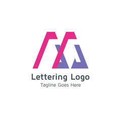 Lettering M Vector