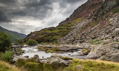 Fototapeta na wymiar View of Snowdonia National Park, Gwynedd, Wales, UK
