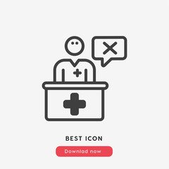 doctor icon vector