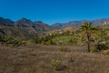 Canary islands gran canaria sunny day