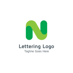 Lettering N Vector