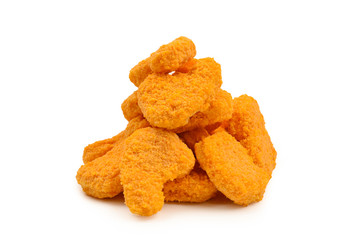Nuggets isolated on a white background.