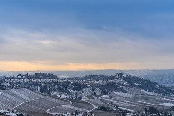 Germany, Stuttgart district rotenberg and famous grabkapelle chapel in winter