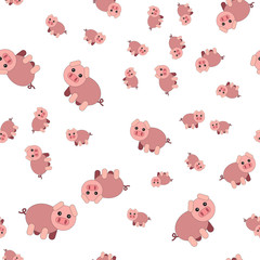 Seamless pattern from pigs.