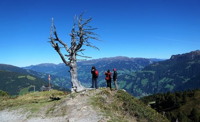 Fototapeta na wymiar Zillertal in Österreich am Finkenberg