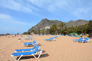 Fototapeta na wymiar Tenerife, Les Canaries, plage.