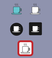 Drink Sign Icon Set