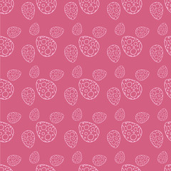 Easter eggs in a circle pattern pink
