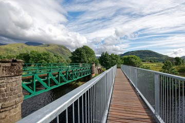 Schottland - Fort William - River Lochy - Soldiers Bridge