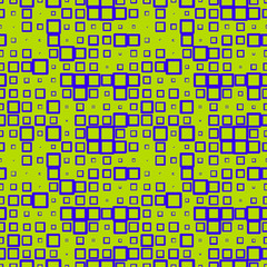 Halftone seamless abstract background with squares. Infinity geometric pattern. Vector illustration.    