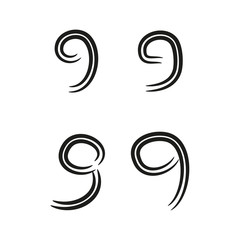 Obraz premium This a simple initial logos, symbols, and signs