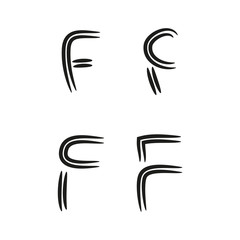 This a simple initial logos, symbols, and signs