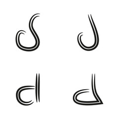 This a simple initial logos, symbols, and signs