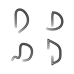 Naklejka premium This a simple initial logos, symbols, and signs