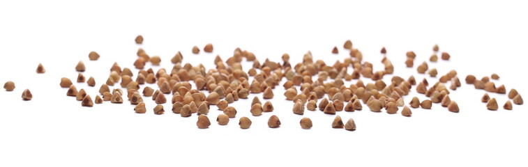 Buckwheat isolated on white background