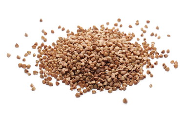 Buckwheat isolated on white background