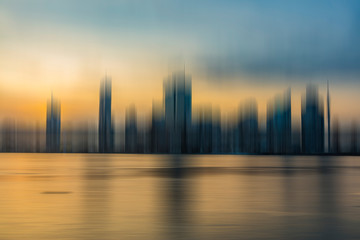 Fototapeta premium abstract city skyline 