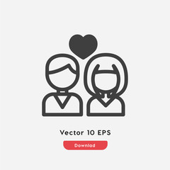 couple icon vector